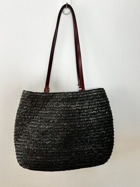 Woven Basket Shoulder Bag Bag Boho Texture Beach Summer Travel Capsule Market